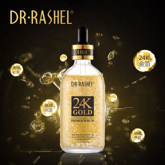 DR.Rashel 24K Gold Radiance & Anti Aging Primer Serum - 100ml