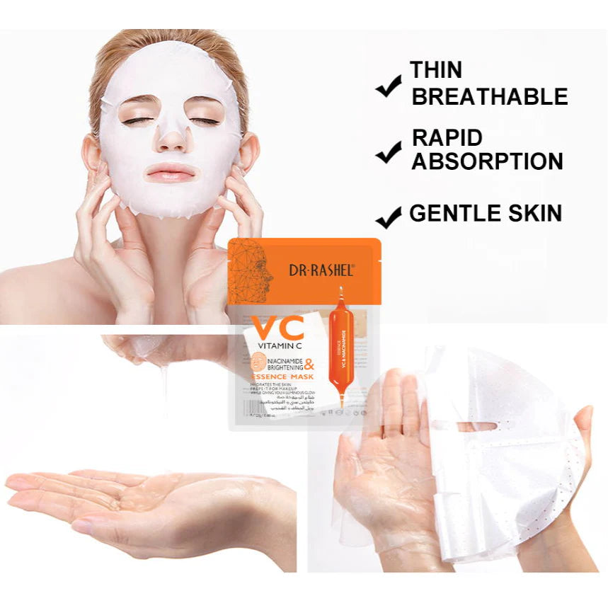 Dr. Rashel VC Vitamin C Niacinamide & Brightening Essence Mask 25g