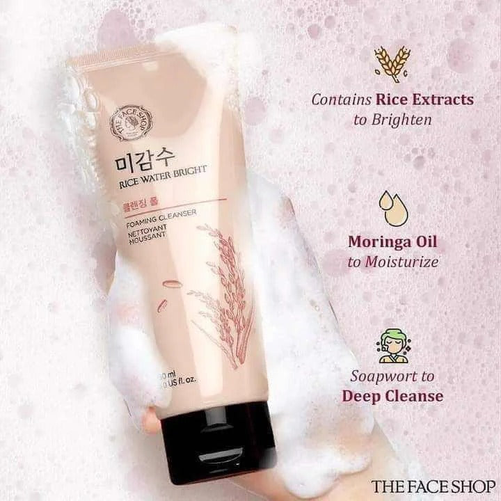The Face Shop Rice Water Bright Cleansing Foam 100ml