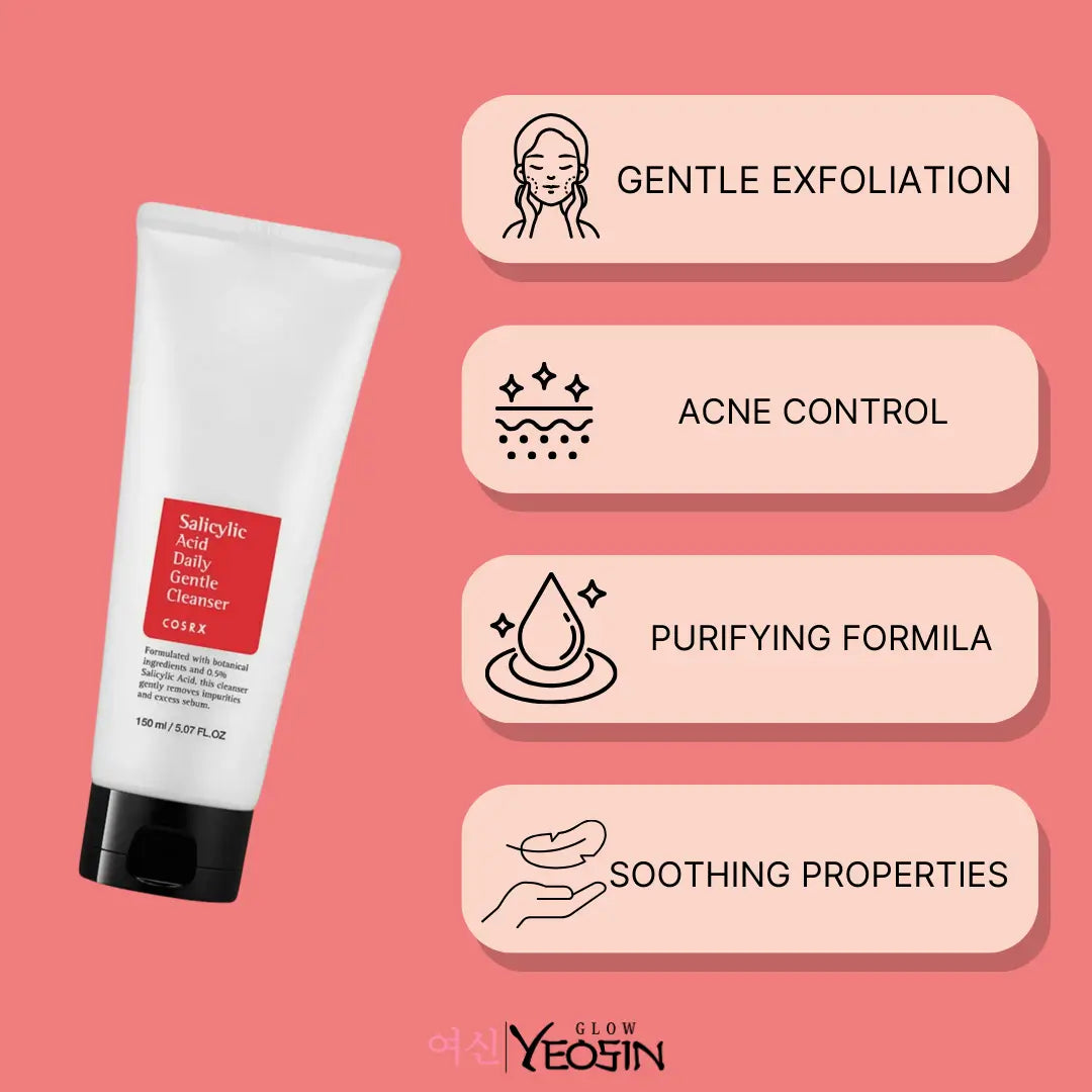 Cosrx Salicyclic Acid Daily Gentle Cleanser Limited stock 150 mL.