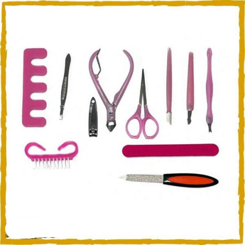 Salon Manicure Pedicure Kit and Nail Care Tools for Girls Beauty Accessories