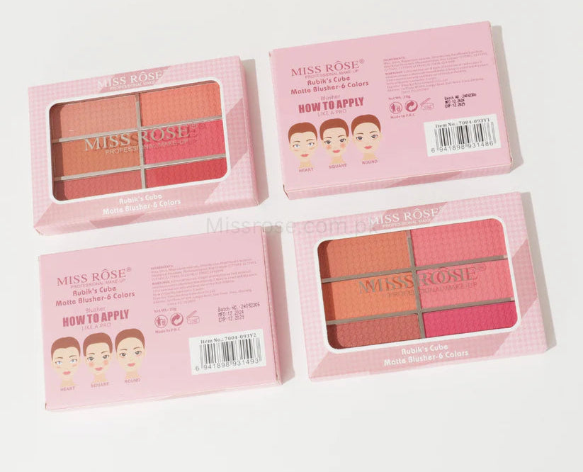 Miss Rose Rubik's Cube Matte Blusher – 6 Colors