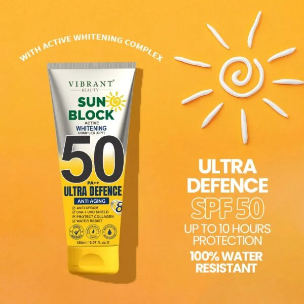 Vibrant Beauty Sunblock Ultra Defense Deal (Pack of 4) 150ml Each
