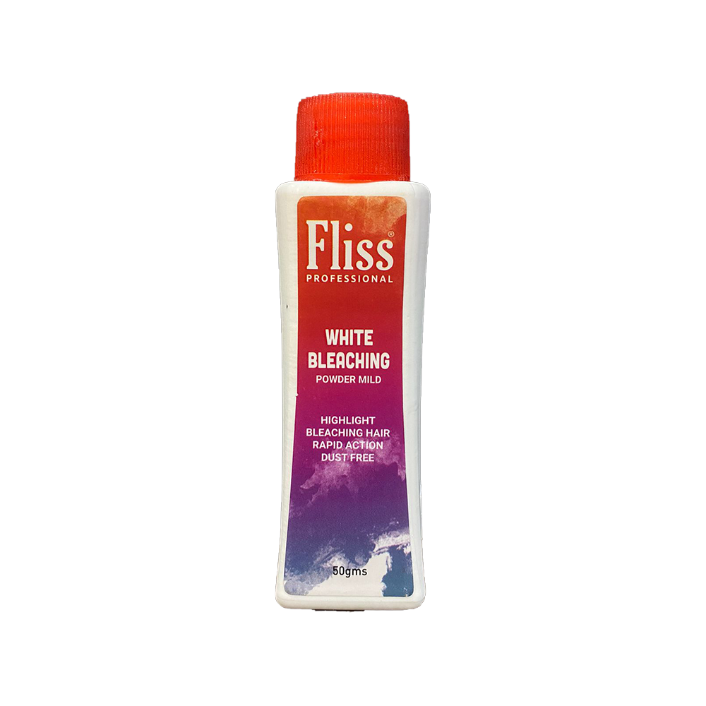 Fliss Keratin Bleach Set (Powder White (Mild) 500gms, Dust free powder 50gm)