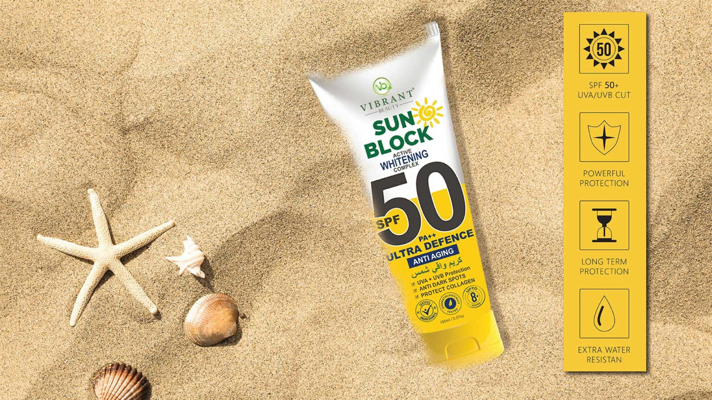 Vibrant Beauty Sunblock SPF50+ Ultra Defense (150ml)