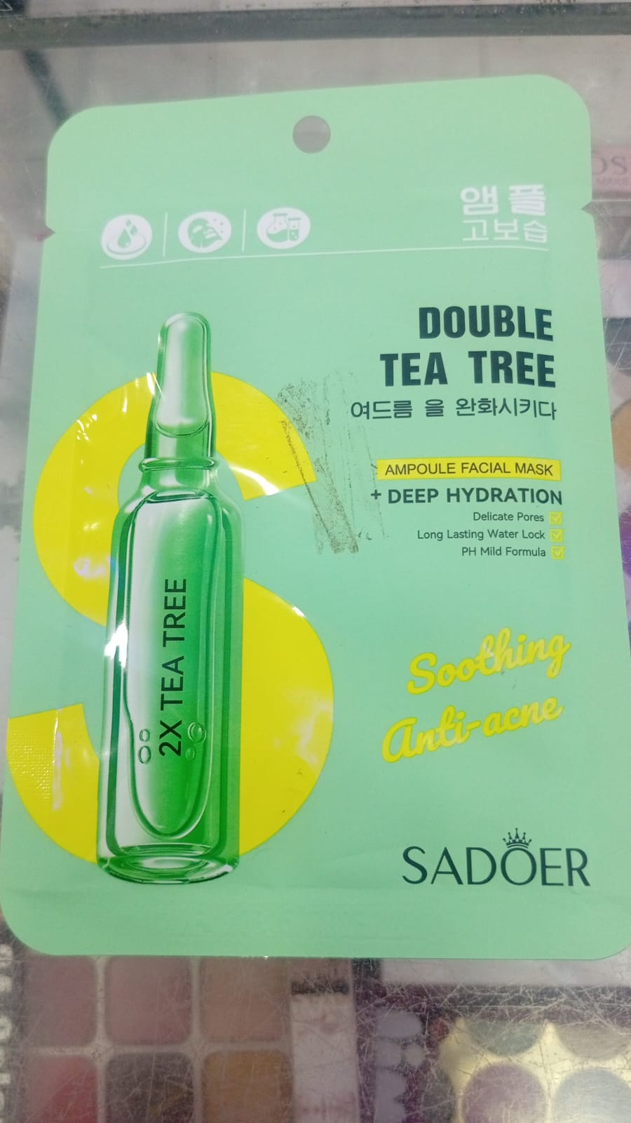 SADOER Double Tea Tree Ampoule Facial Mask