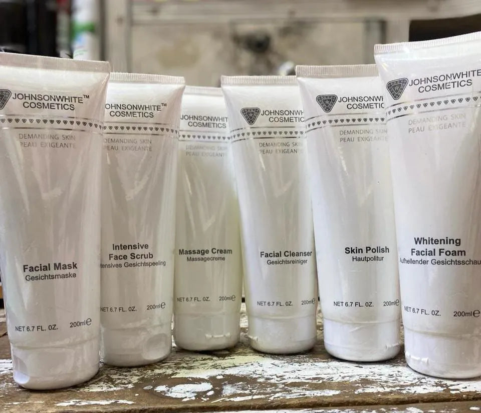 Johnson White Cosmetics Facial Kit (200ml and 500ml Each) Pack of 6