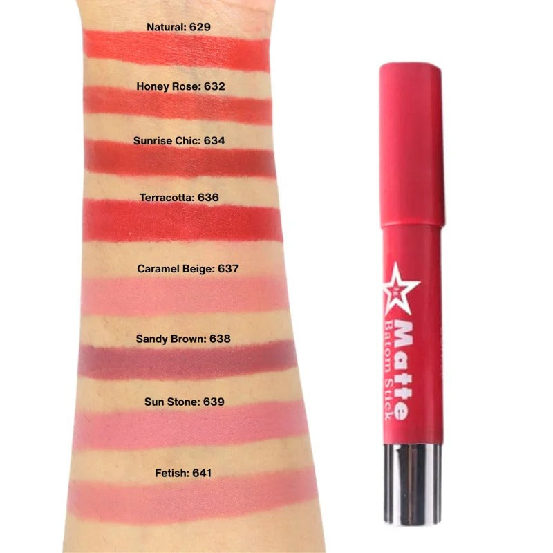 Miss Rose Matte Chubby Lips Crayon Lipstick Pack of 2