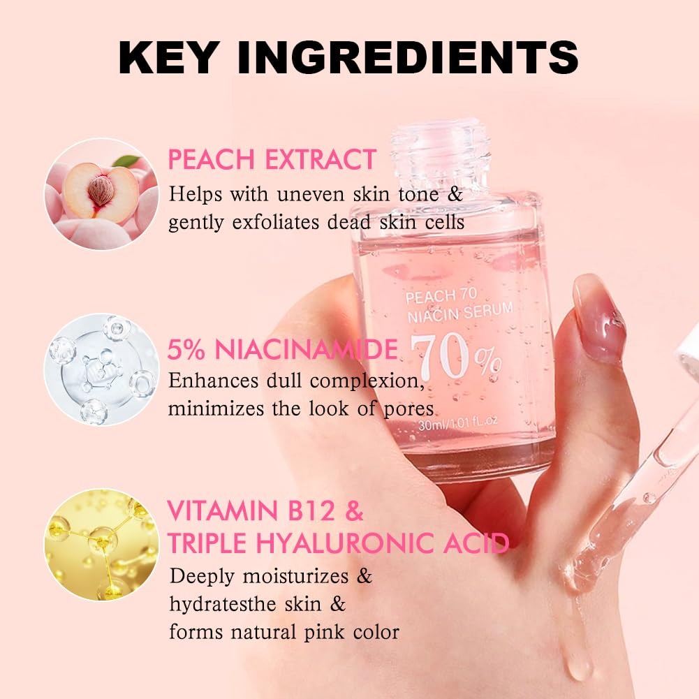 Anua Peach 70 Niacin Serum 30 mL.