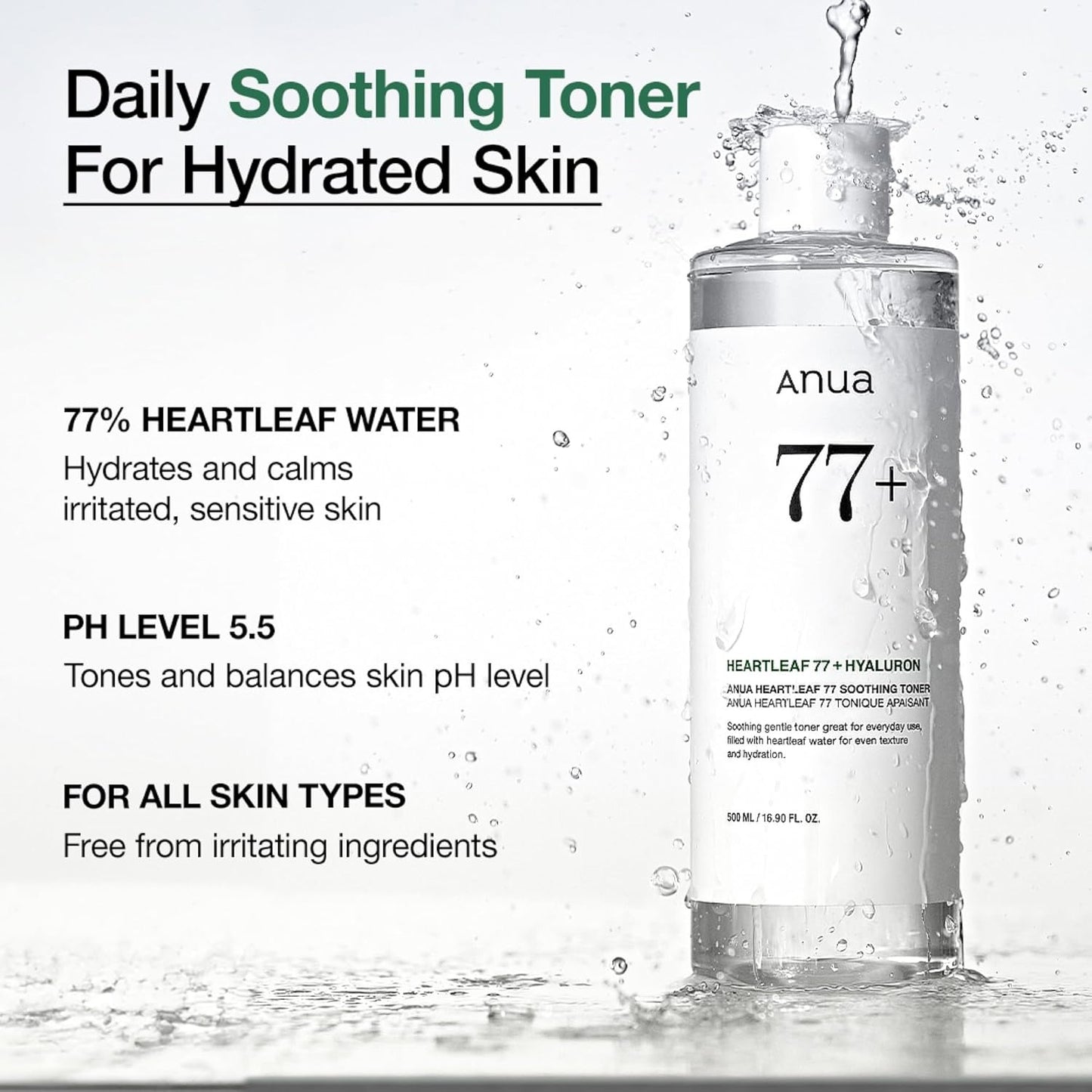 Anua Heartleaf 77% Soothing Toner 250Ml Big size