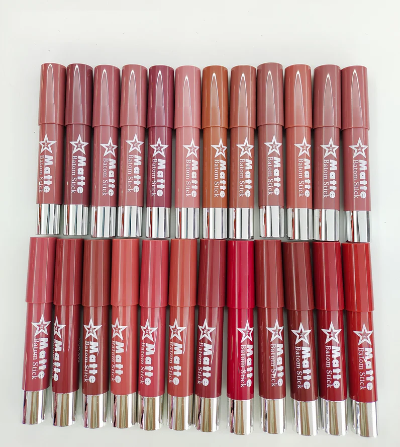 Miss Rose Matte Chubby Lips Crayon Lipstick Pack of 2