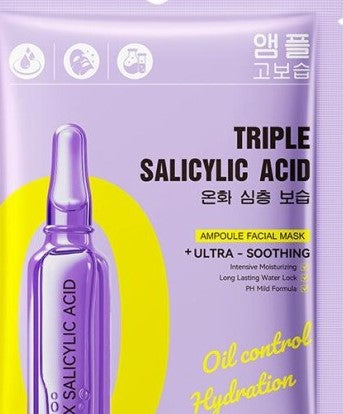 SADOER Triple Salicylic Acid Ampoule Facial Mask – Oil Control & Hydration Boost