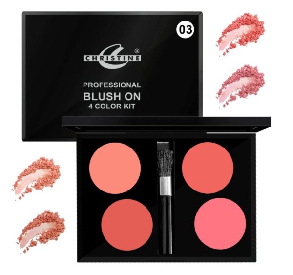 Christine Professional Blush-On 4 Color