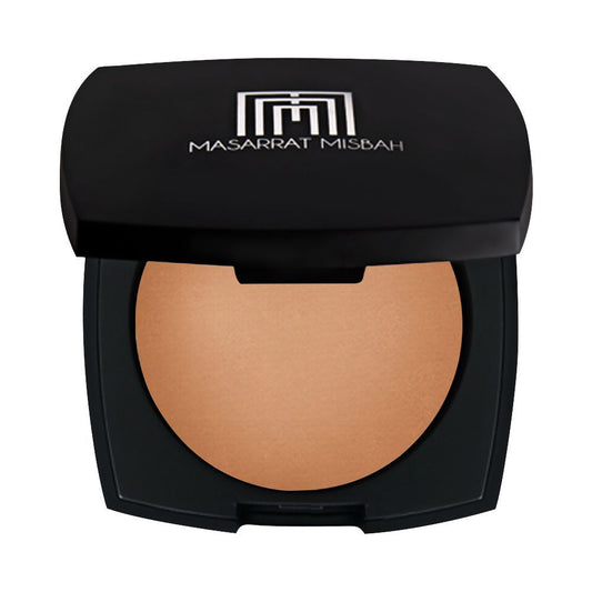 Masarrat Misbah Silk Pressed Powder, Deep Honey