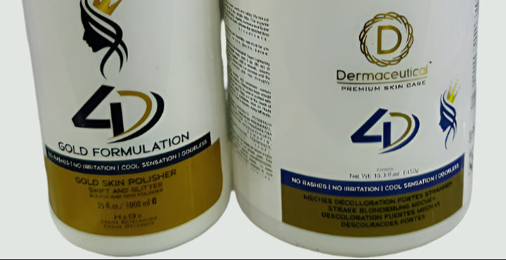 Dermaceutical Gold Bleach and Skin Polish (Powder 450g, Developer 1000ml )