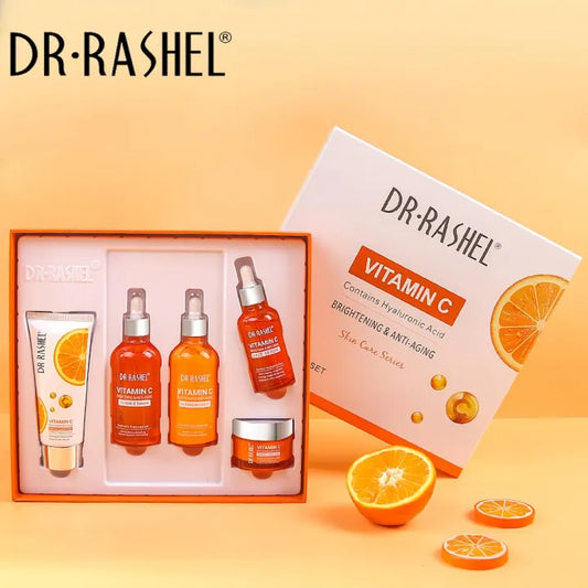 DR.RASHEL VITAMIN C BRIGHTENING & ANTI AGING SKIN CARE SERIES 5 PIECE SET