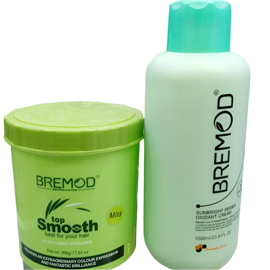 Bremod Bleach Polish Kit (Bleach Powder 500gm, Developer 10 volume 1000ml)