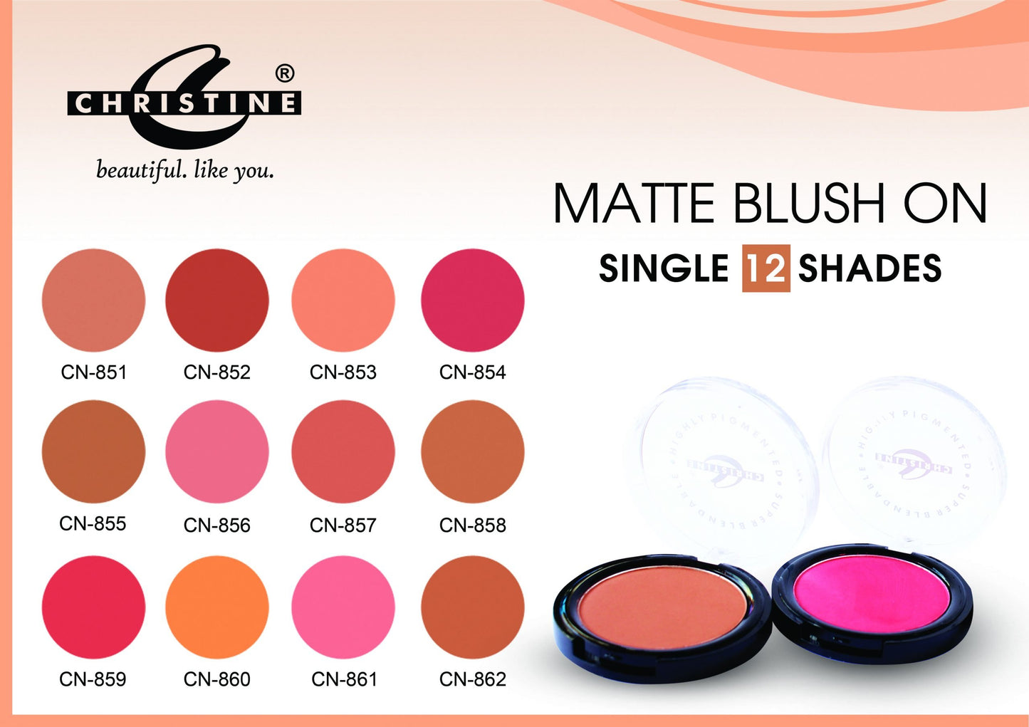 Christine Matt Finish Blush on