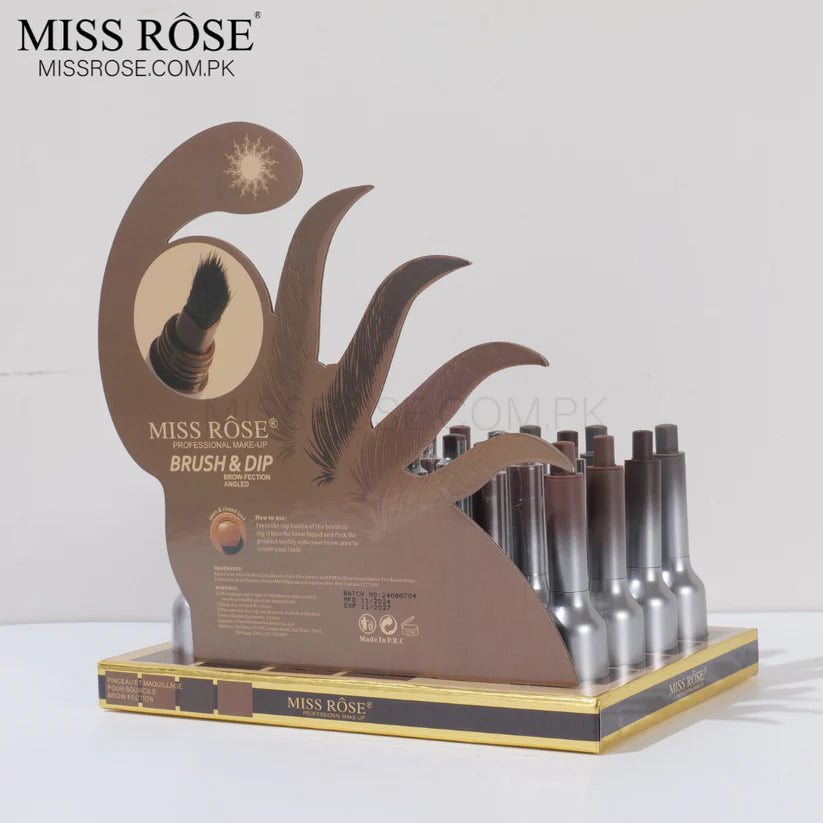 Miss Rose Brow Faction Angled Brush & Dip Eyebrow Gel