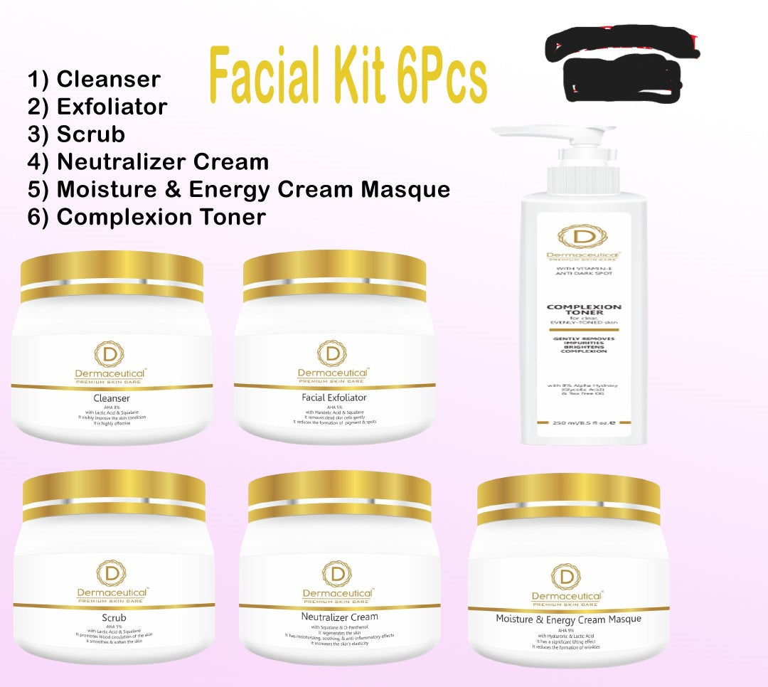 Dermaceutical Facial Kit 6 Pcs