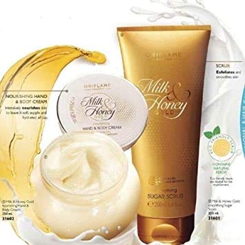 Oriflame Milk and Honey Gold Smoothing Sugar Scrub (200 ML) - Original
