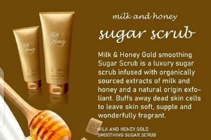 Oriflame Milk and Honey Gold Smoothing Sugar Scrub (200 ML) - Original