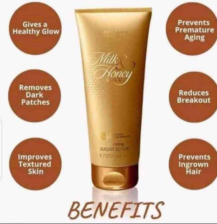 Oriflame Milk and Honey Gold Smoothing Sugar Scrub (200 ML) - Original