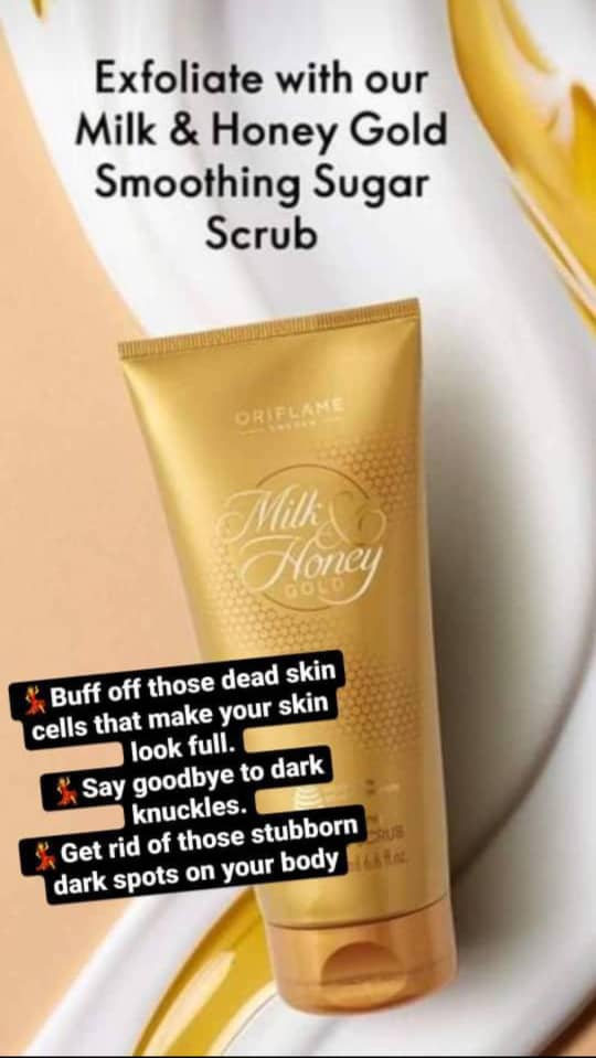 Oriflame Milk and Honey Gold Smoothing Sugar Scrub (200 ML) - Original