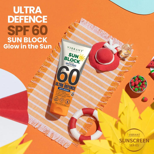 Vibrant Beauty Sun Block Anti Aging Ultra Defence, SPF60, 150ml