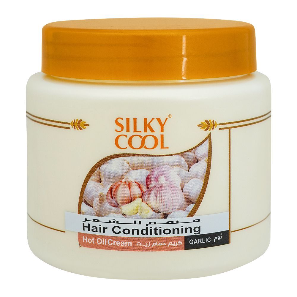 Silky Cool Hair Conditioning Hot Oil Cream Garlic 500ml