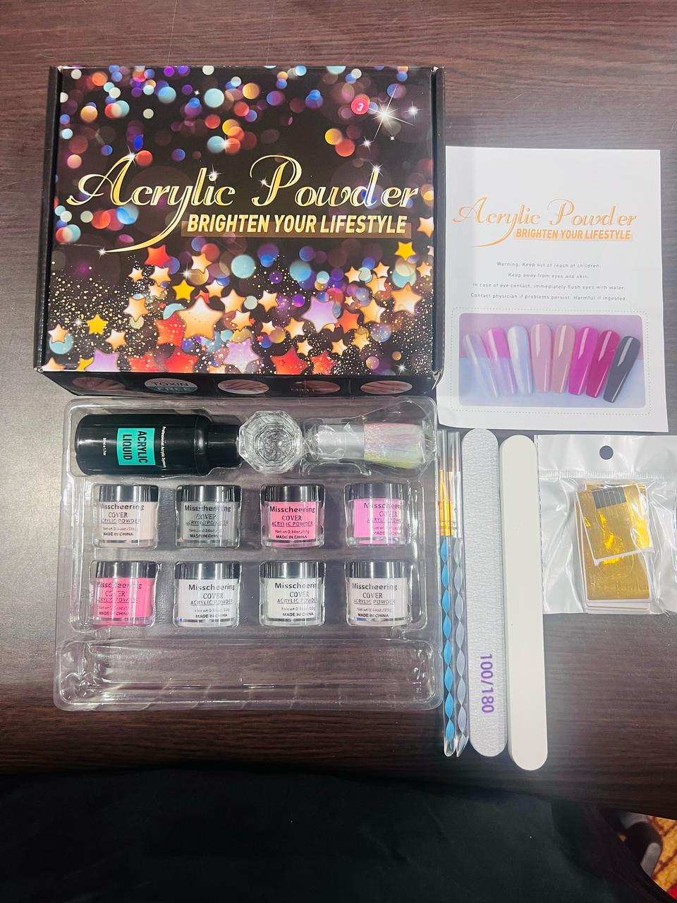 ACRYLIC NAIL POWDER KIT 350gm