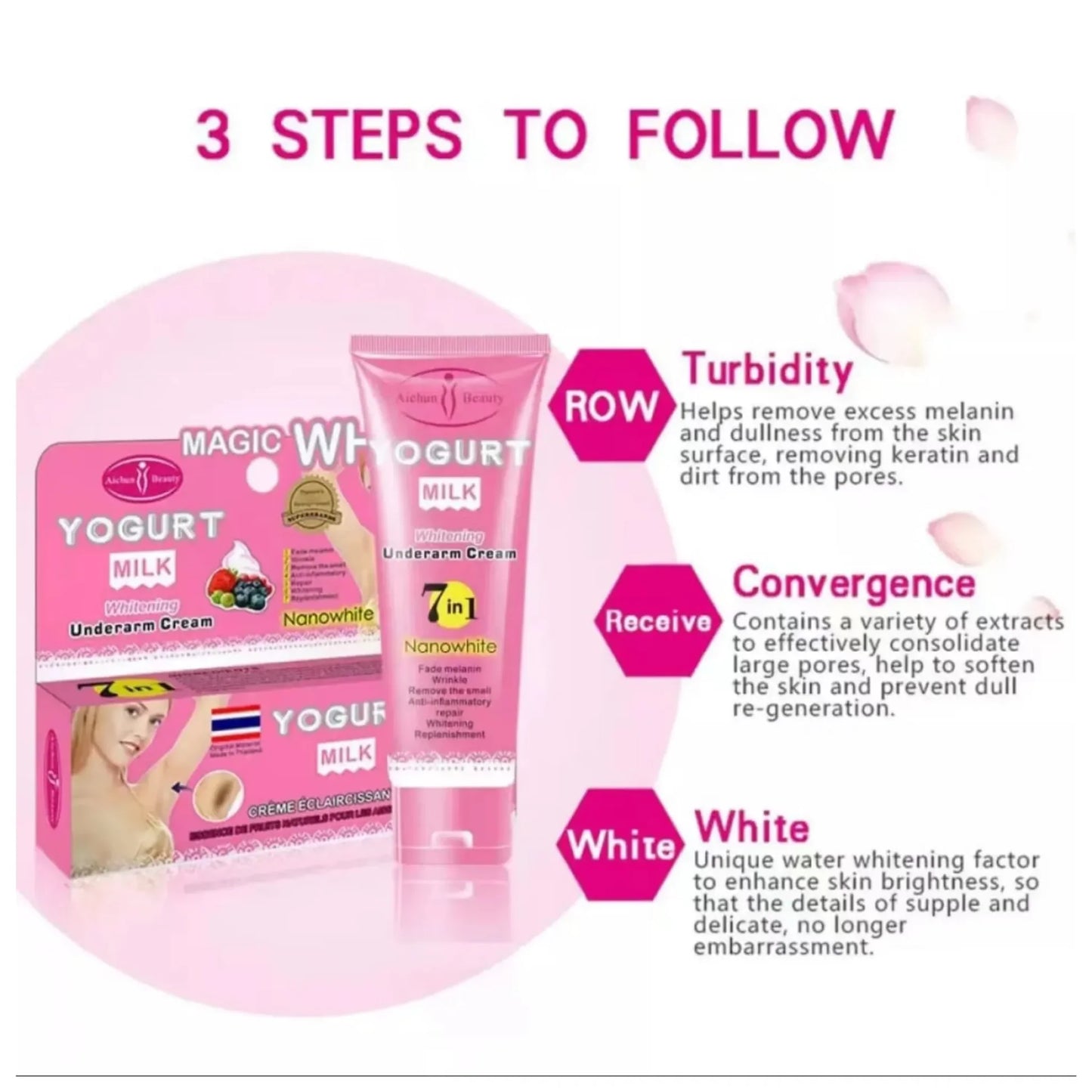 Aichun Beauty 7-in-1 Yogurt Milk Whitening Cream
