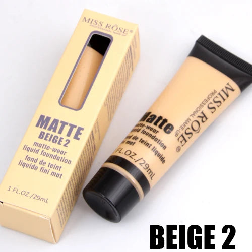 MISS ROSE Full Coverage Matte Foundation 37ml