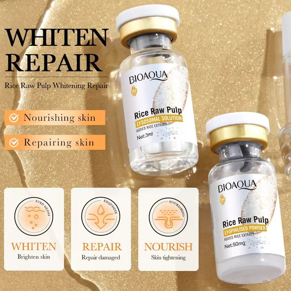 Bioaqua Rice Whitening Lyophilised Powder Serum Set