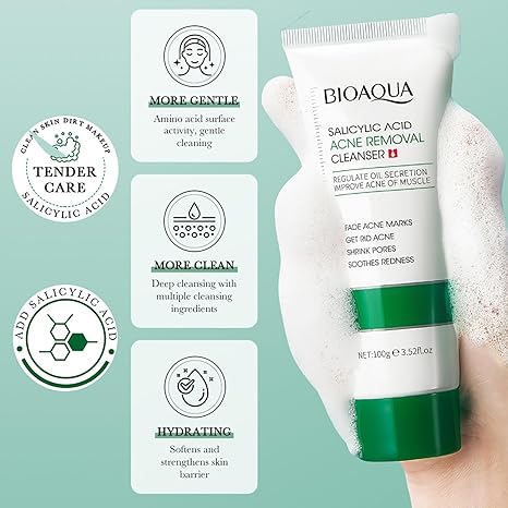 BIOAQUA Salicylic Acid Acne Removal Cleanser