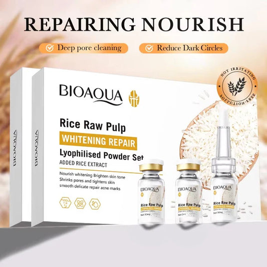Bioaqua Rice Whitening Lyophilised Powder Serum Set