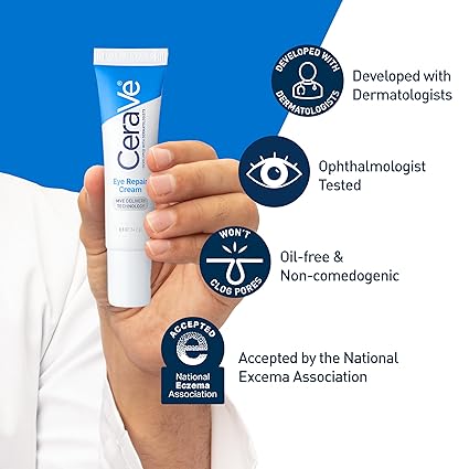 CeraVe Eye Repair Cream for Dark Circles & Puffy Eyes