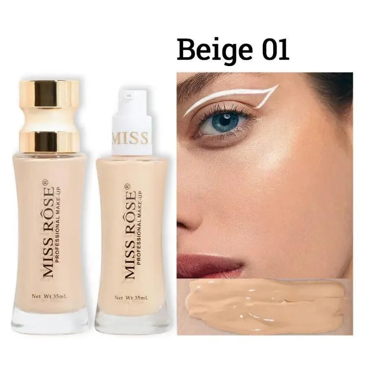 Miss Rose Unique Double Wear Liquid Foundation 35ml