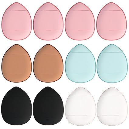 Finger Puff 12 Pcs Mini Makeup Puff Set