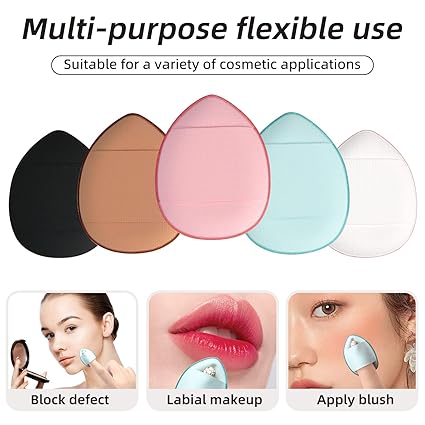 Finger Puff 12 Pcs Mini Makeup Puff Set
