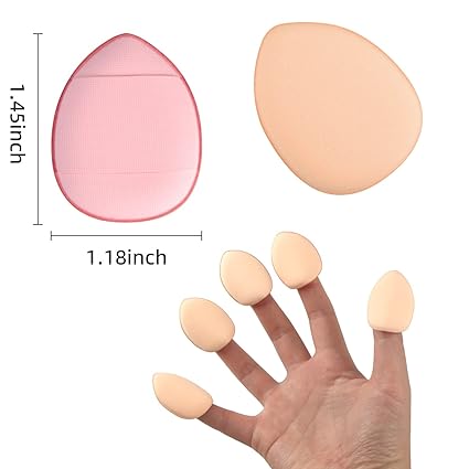 Finger Puff 12 Pcs Mini Makeup Puff Set