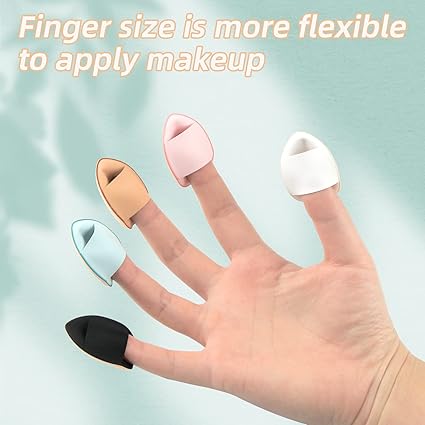 Finger Puff 12 Pcs Mini Makeup Puff Set