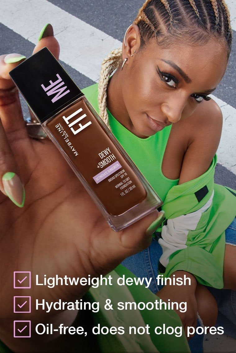 Maybelline NY New Fit Me Dewy + Smooth Liquid Foundation SPF 30| 30ml