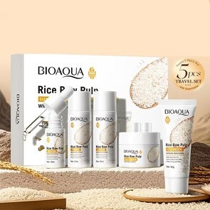 BIOAQUA 5 in One Rice Raw Pulp Skin Care Products Set