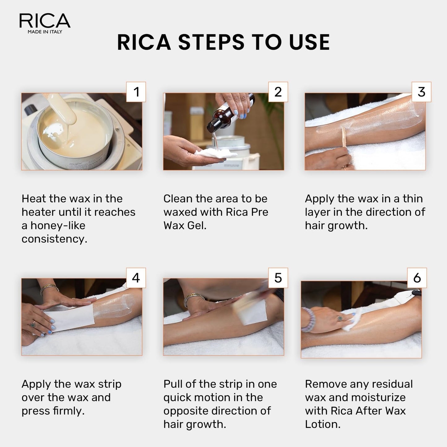 Rica Brazilian Wax, 400ml and 800ml