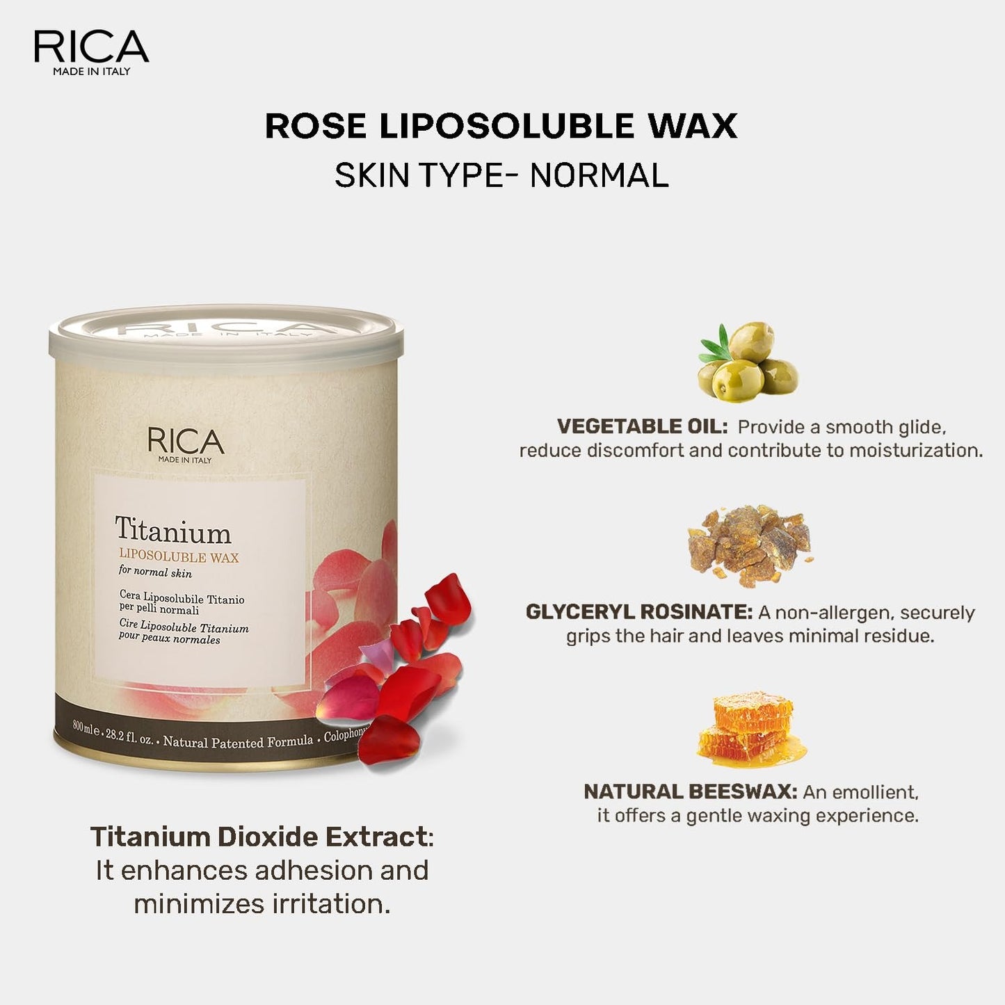 Rica Brazilian Wax, 400ml and 800ml