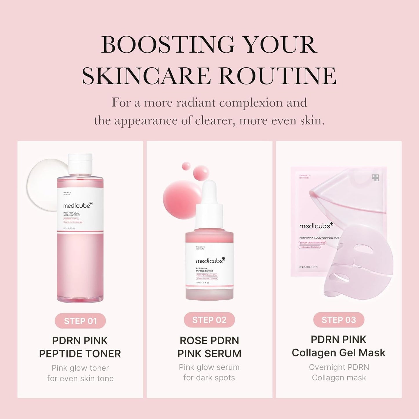 Medicube PDRN Pink CICA Soothing Toner