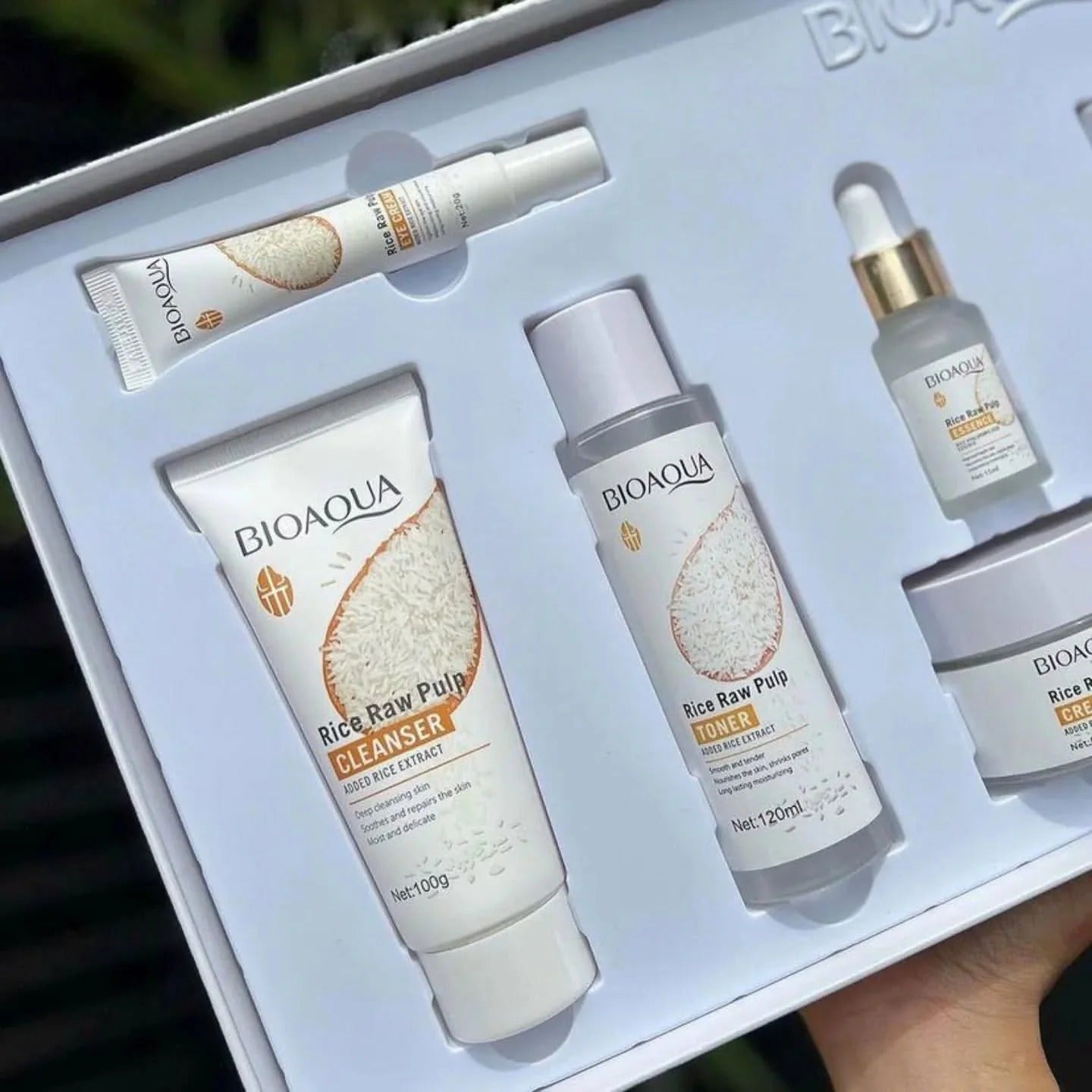 BIOAQUA 5 in One Rice Raw Pulp Skin Care Products Set