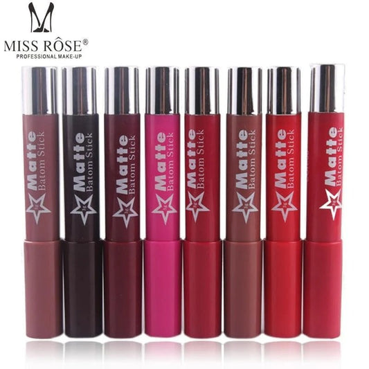 Miss Rose Matte Chubby Lips Crayon Lipstick Pack of 2