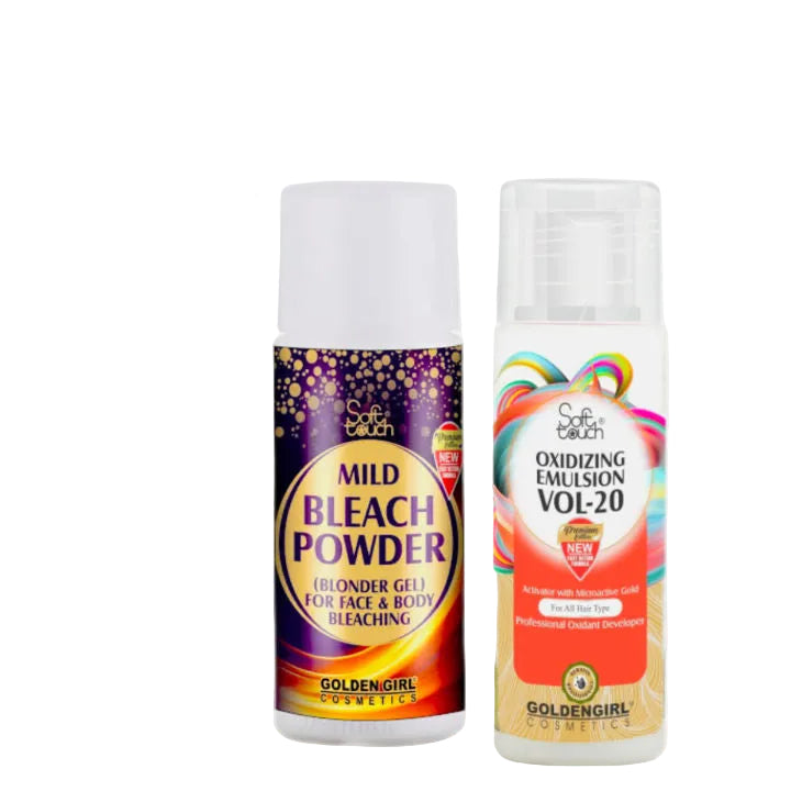 Soft Touch Bleach Powder (Mild Bleach Powder + Oxidizing Emulsion Volume 20)